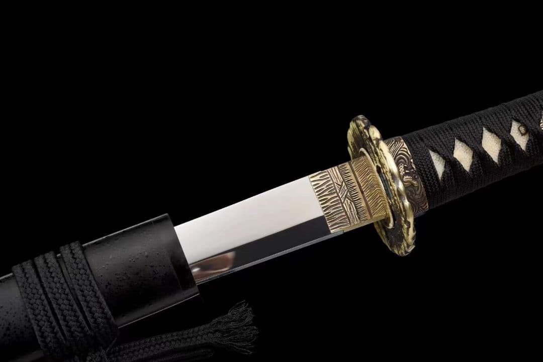 12寸銅装鋒鋼鏡面唐刀『断夢』武具　刀装具　日本刀　模造刀 居合刀