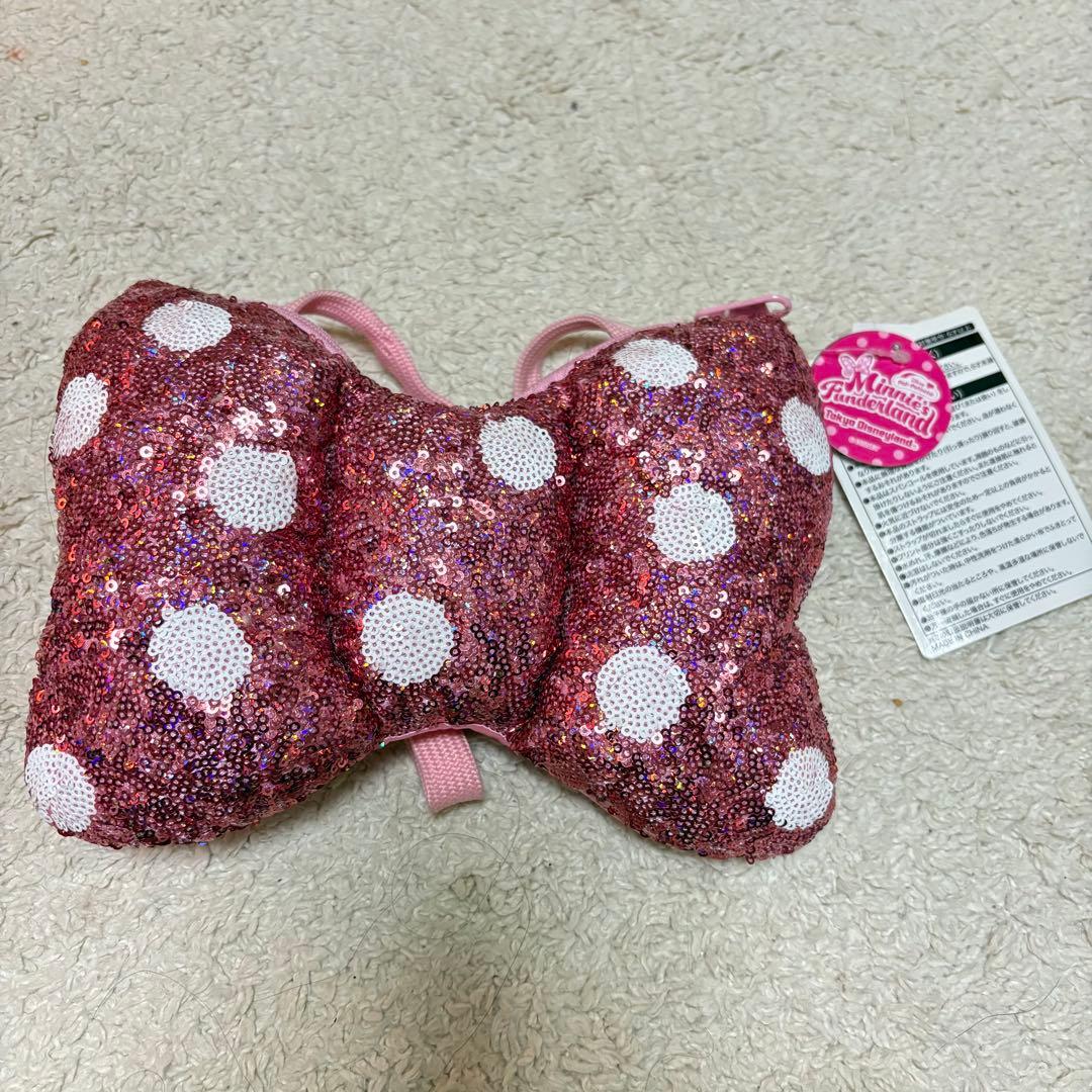 ディズニーパルパルーザ ミニーファンダーランドリボンバッグ ポシェット