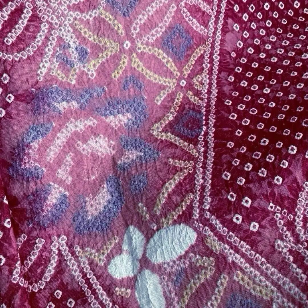 *nuko* 有松絞り浴衣・有松鳴海絞り浴衣　手縫い　蝶々　No.8-80