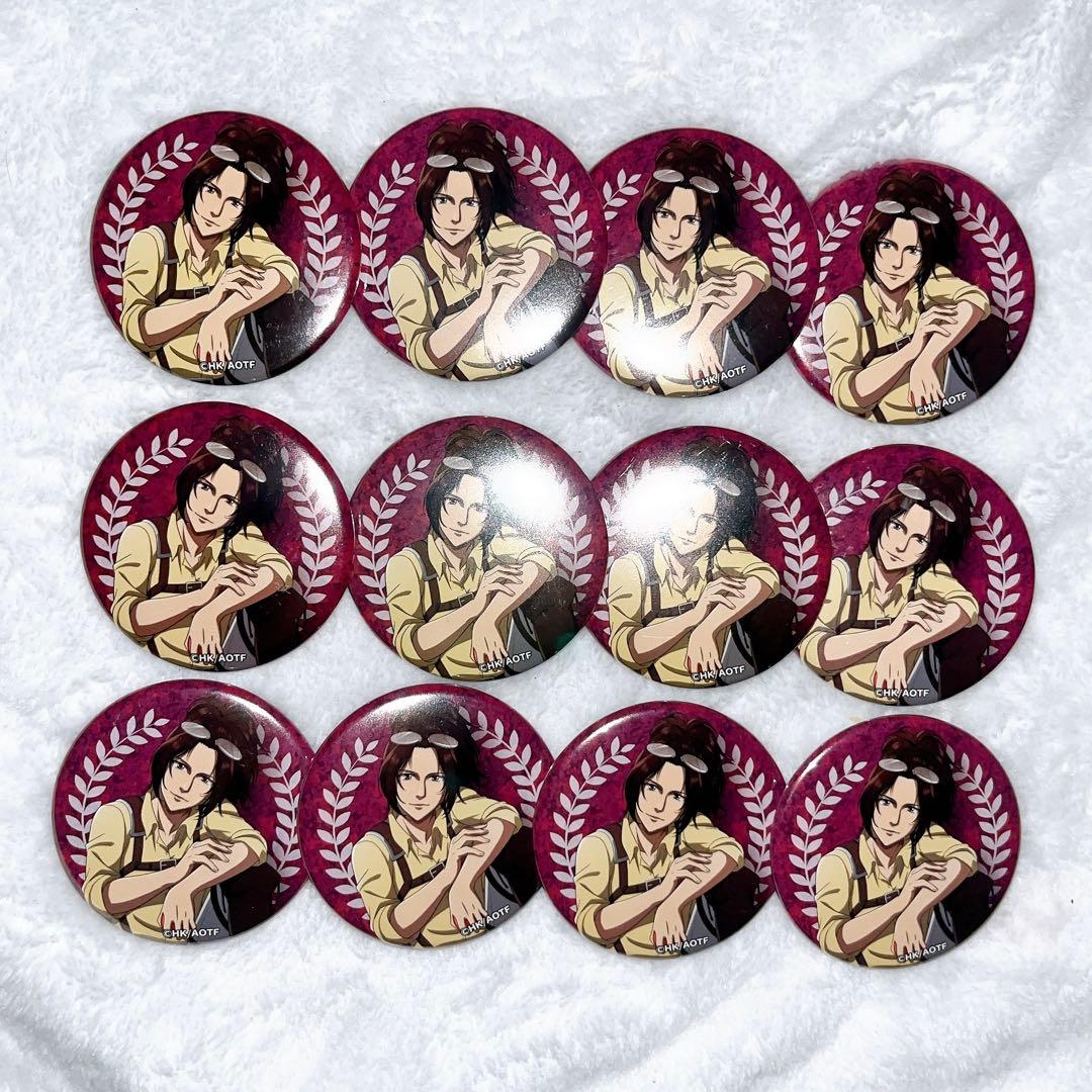 貴重 進撃の巨人 ハンジ くじメイト 缶バッジ 12枚セット