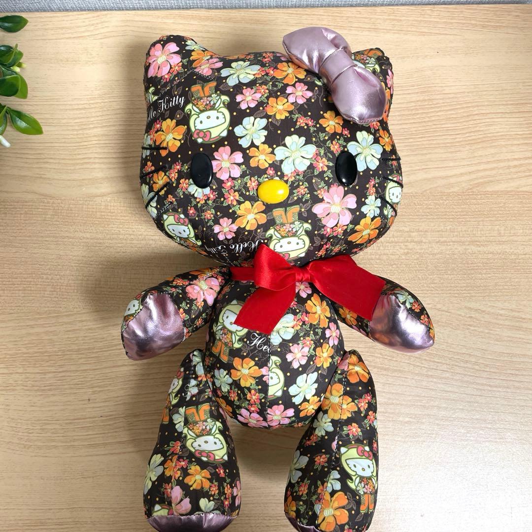 サンリオ フルールキティ ぬいぐるみ 約30cm 花柄