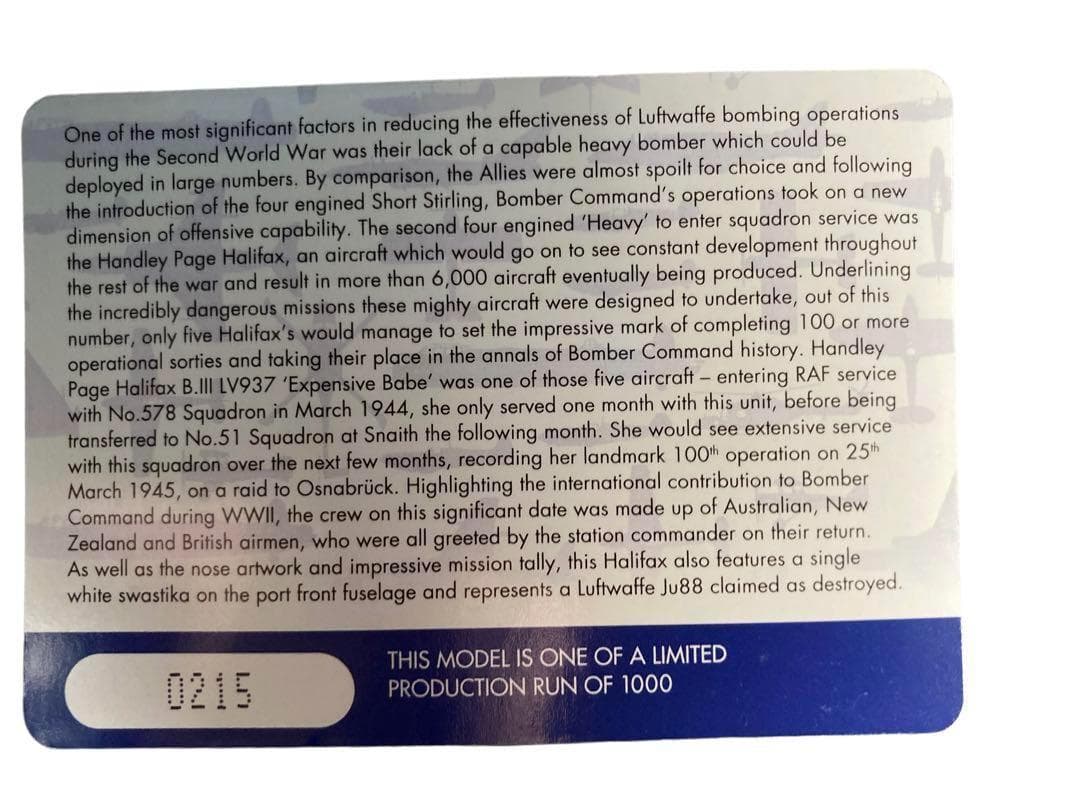 【デッドストック】Corgi ダイカストモデル AA37209 模型 航空機