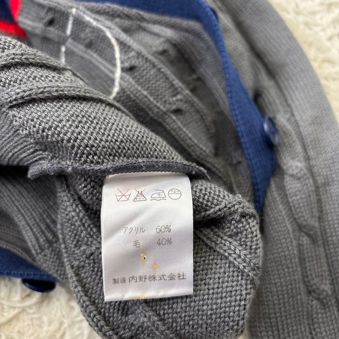 タグ付き☆希少【ジバンシー　プレイ】ロゴ刺繍ワッペン　ウール　バイカラー　L