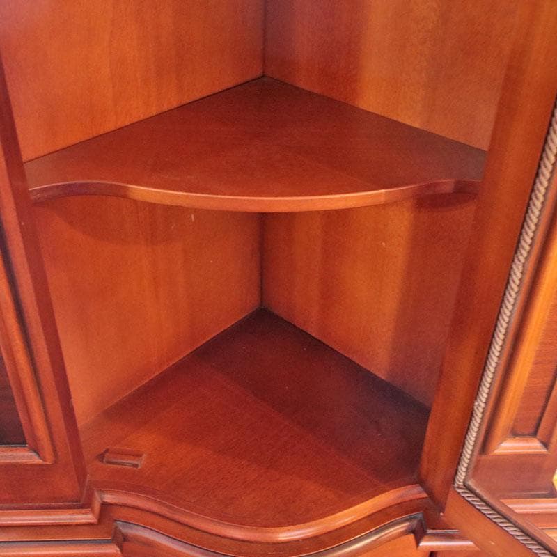 コーナーガラスキャビネット 食器棚 ヴィンテージ 西洋家具 122-311