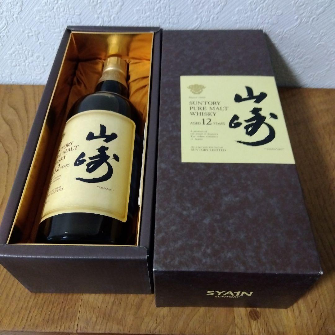古酒　サントリー　山崎　12年　ピュアモルトウィスキー　古酒　箱入り