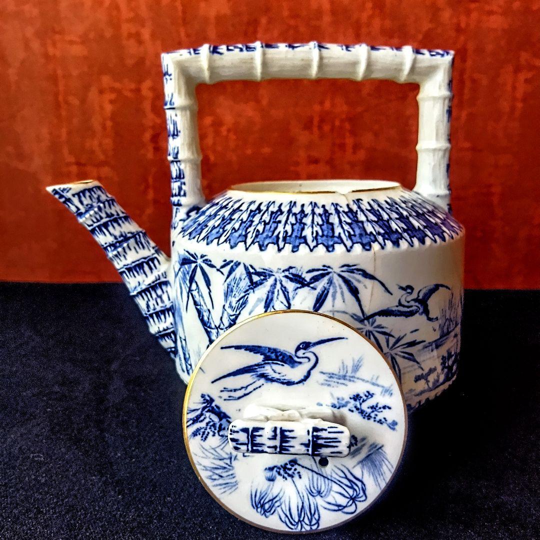 英国アンティーク◆ヴィクトリア朝◆『バンブー』ティーポット◆レジストリマークあり