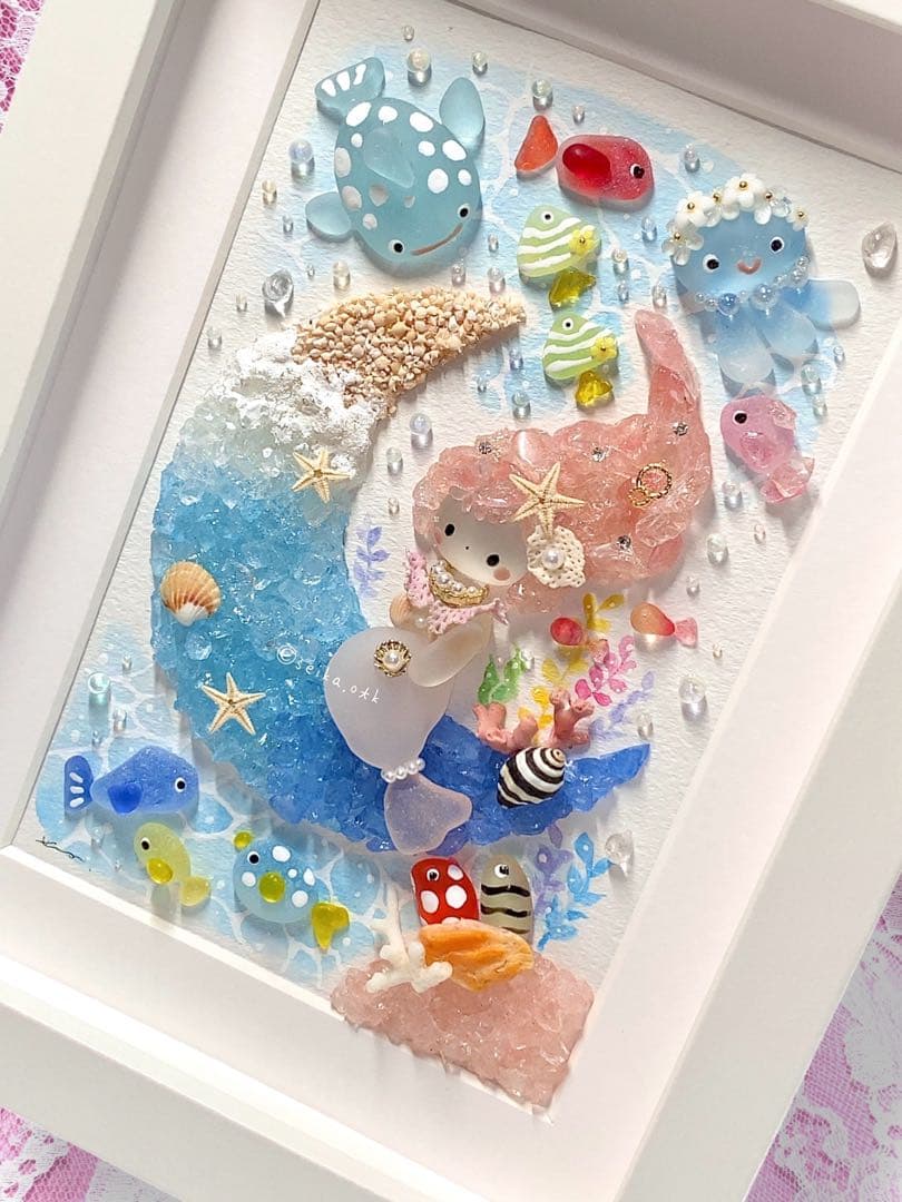 海のお月様 人魚姫 インテリア 自然 海 アクアリウム