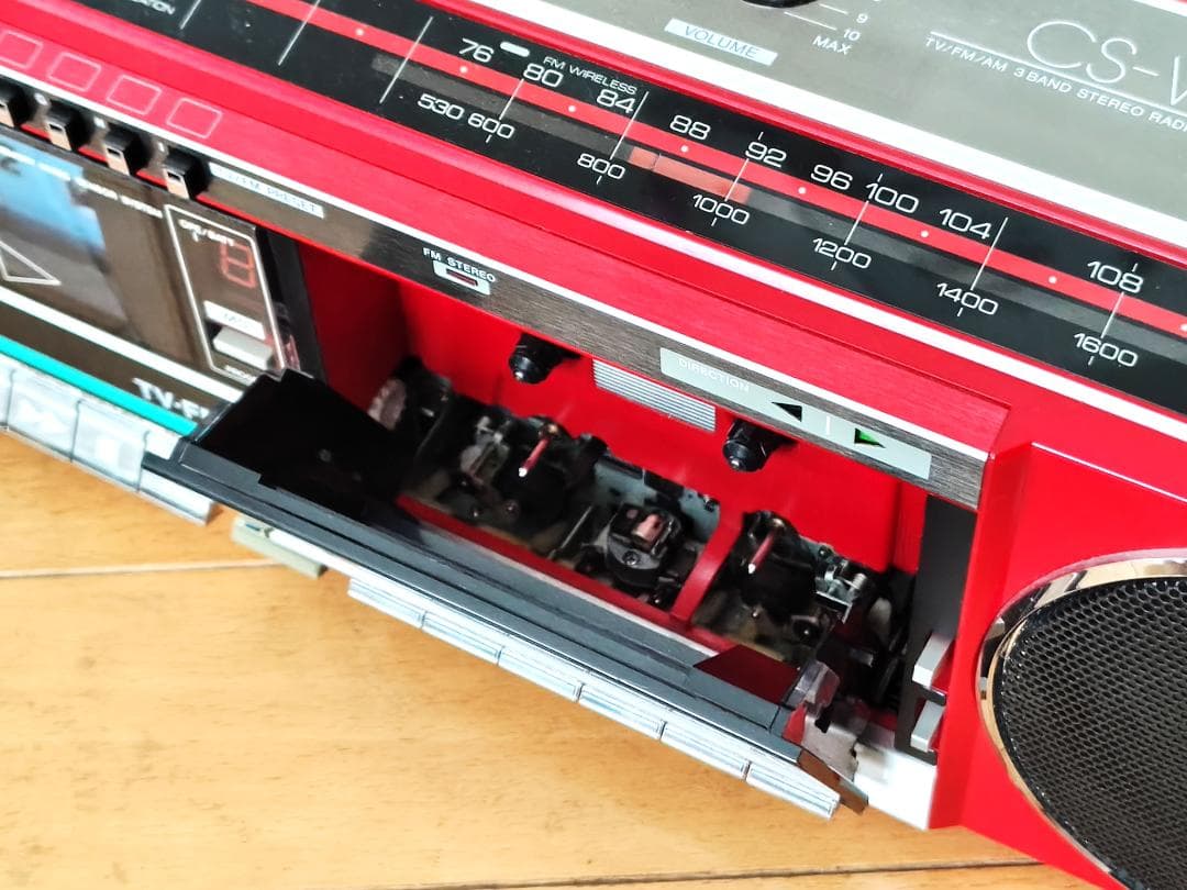 【ジャンク】 AIWA ラジカセ CS-W88 アイワ 外装良好