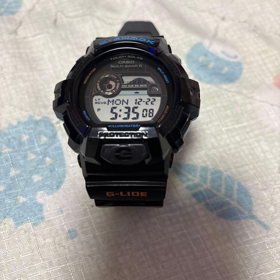 T*E様 G-SHOCK G-LIDE ソーラー電波腕時計2本まとめ売りブルーバ