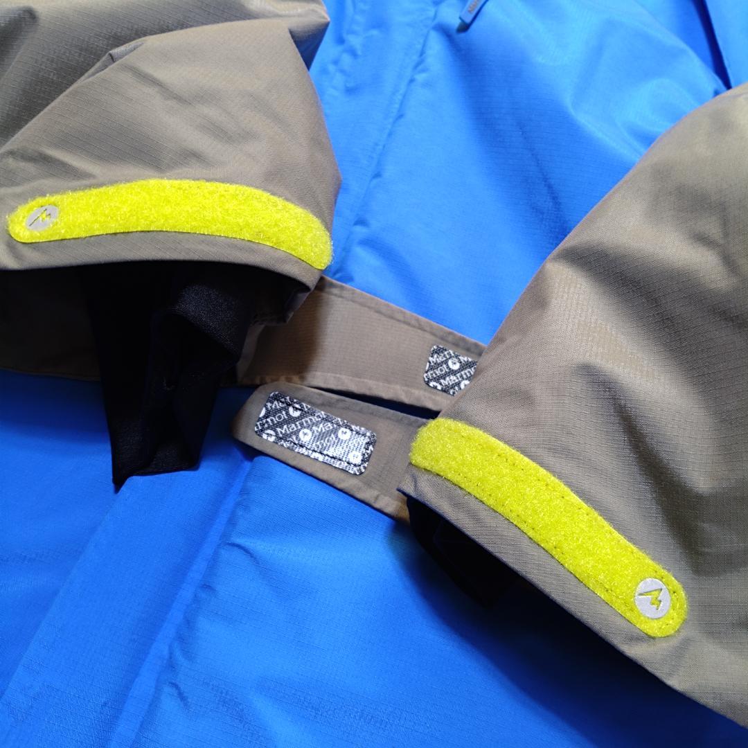 マーモットMarmot　大きいLサイズ スキーウェア上下 青 グレー　ヒートナビ