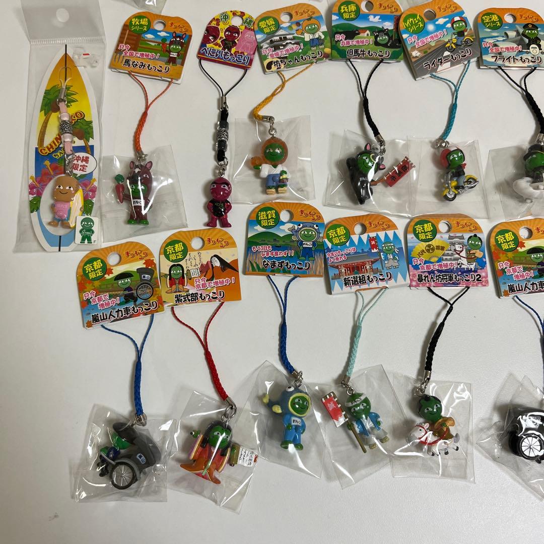 ご当地 まりもっこり　ストラップ　マスコット　キーホルダー　根付け　40点セット