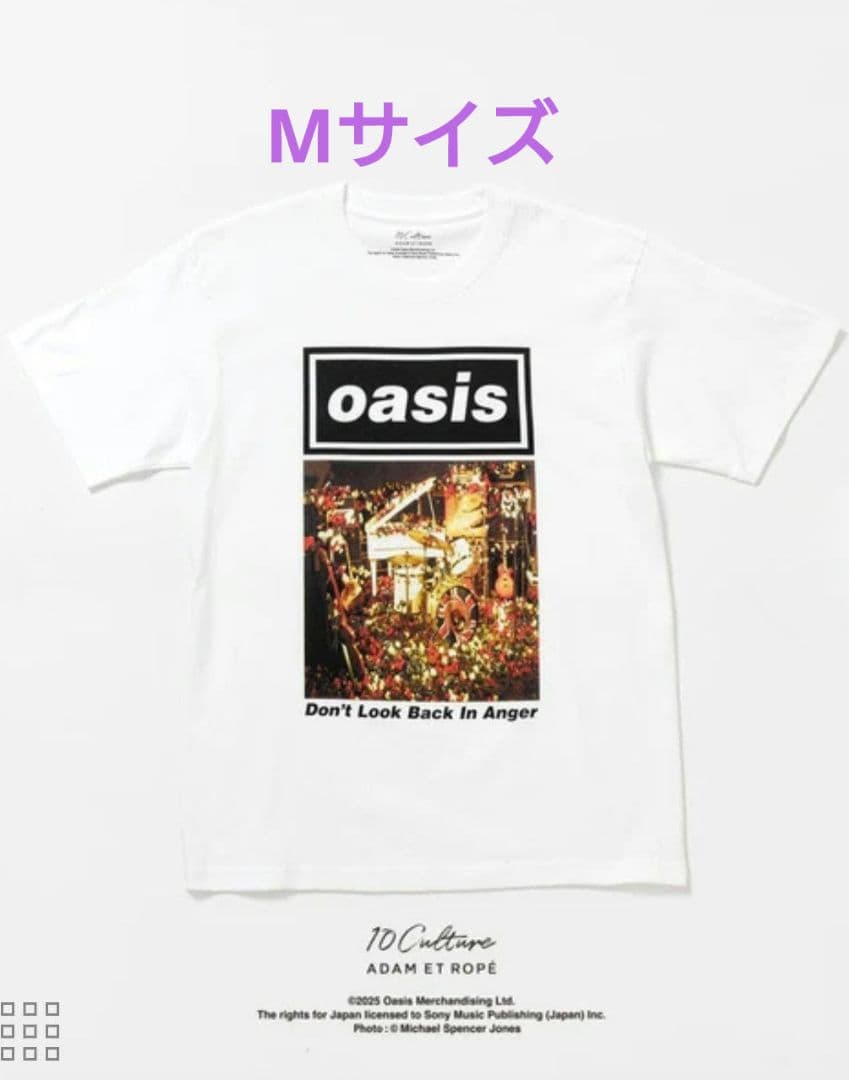 【M・新品】oasis アダムエロペ DON'T LOOK BACK Tシャツ