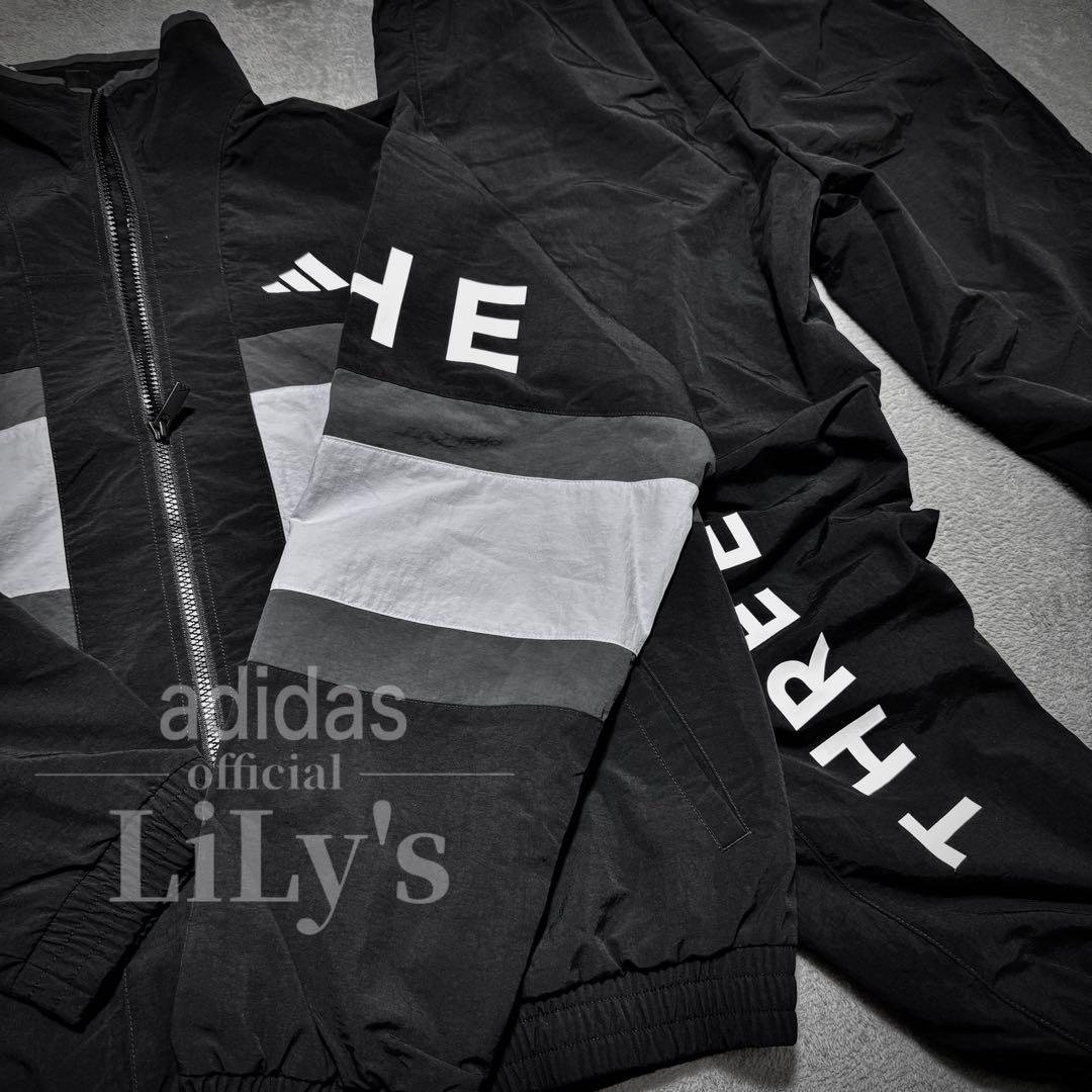 adidas上下セットアップ　Ｌサイズ　ウーブン　25新作　定価18,040円