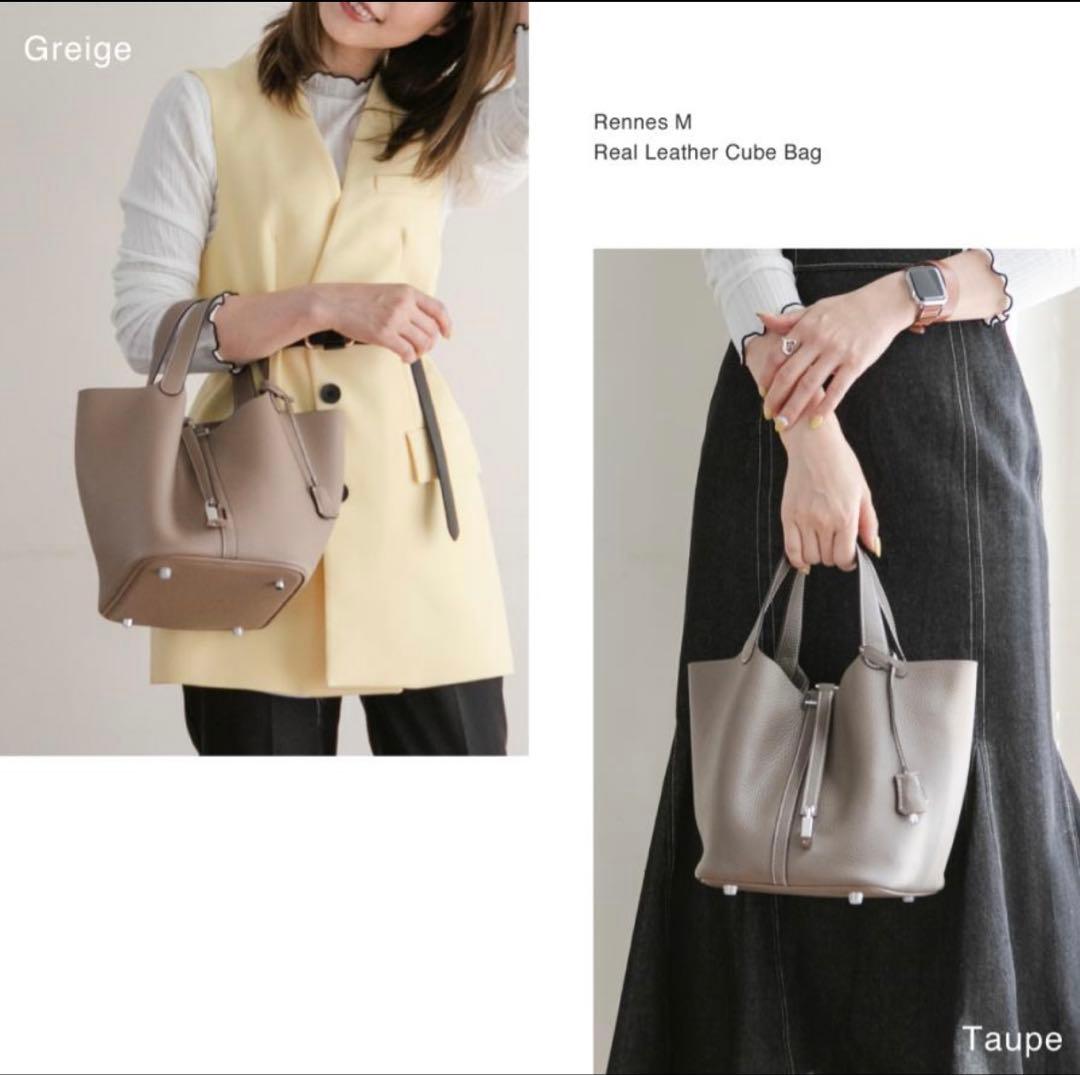 イマイバッグ ハンドバッグ バケツバッグ 本革 キューブバッグ Mサイズ