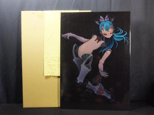 現代アート　小岩敬之　直筆サイ『ワ・タ・シ・コ・ワ・レ・ル・ヨ』油彩 0603O