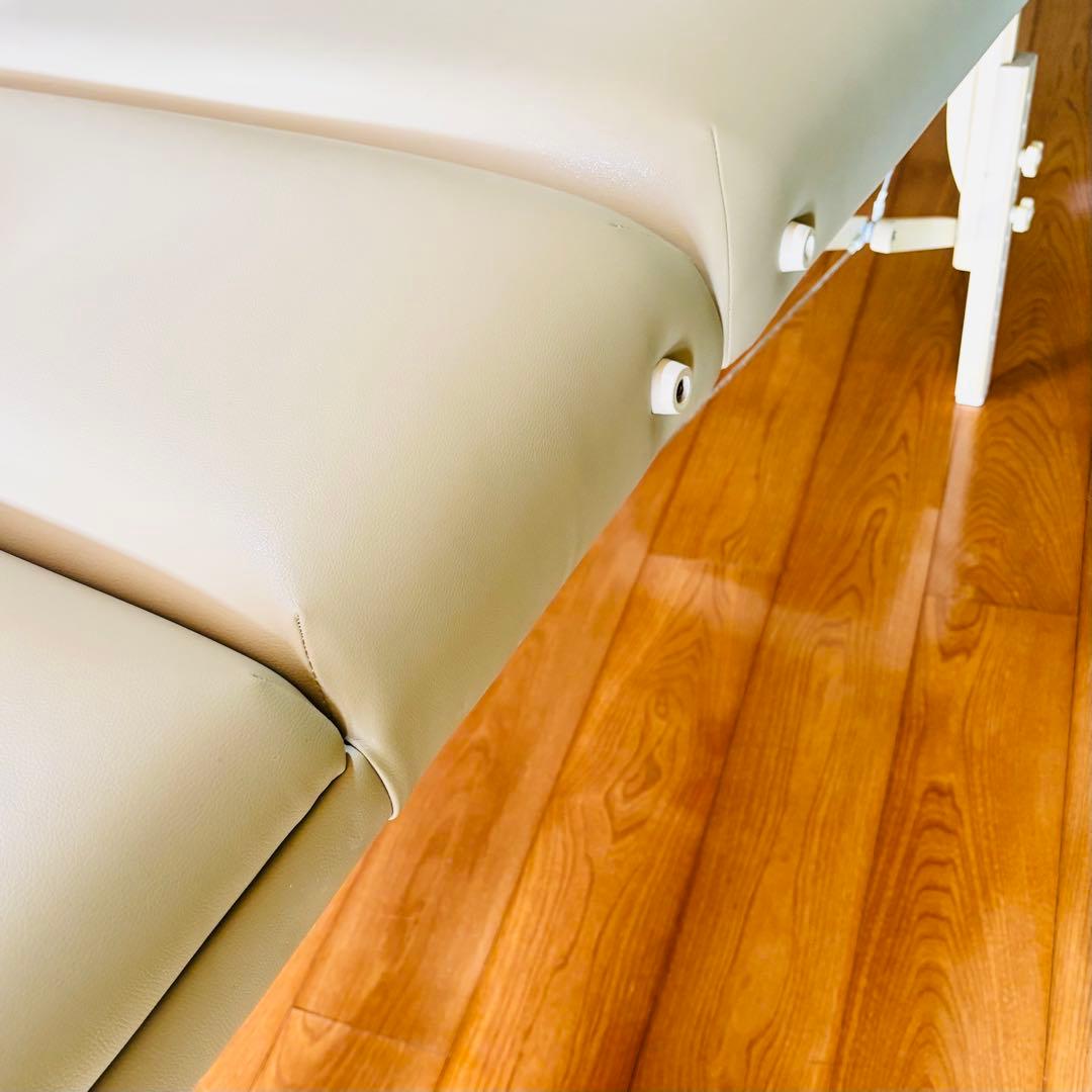 折りたたみベッド リクライニング機能付き ベージュ