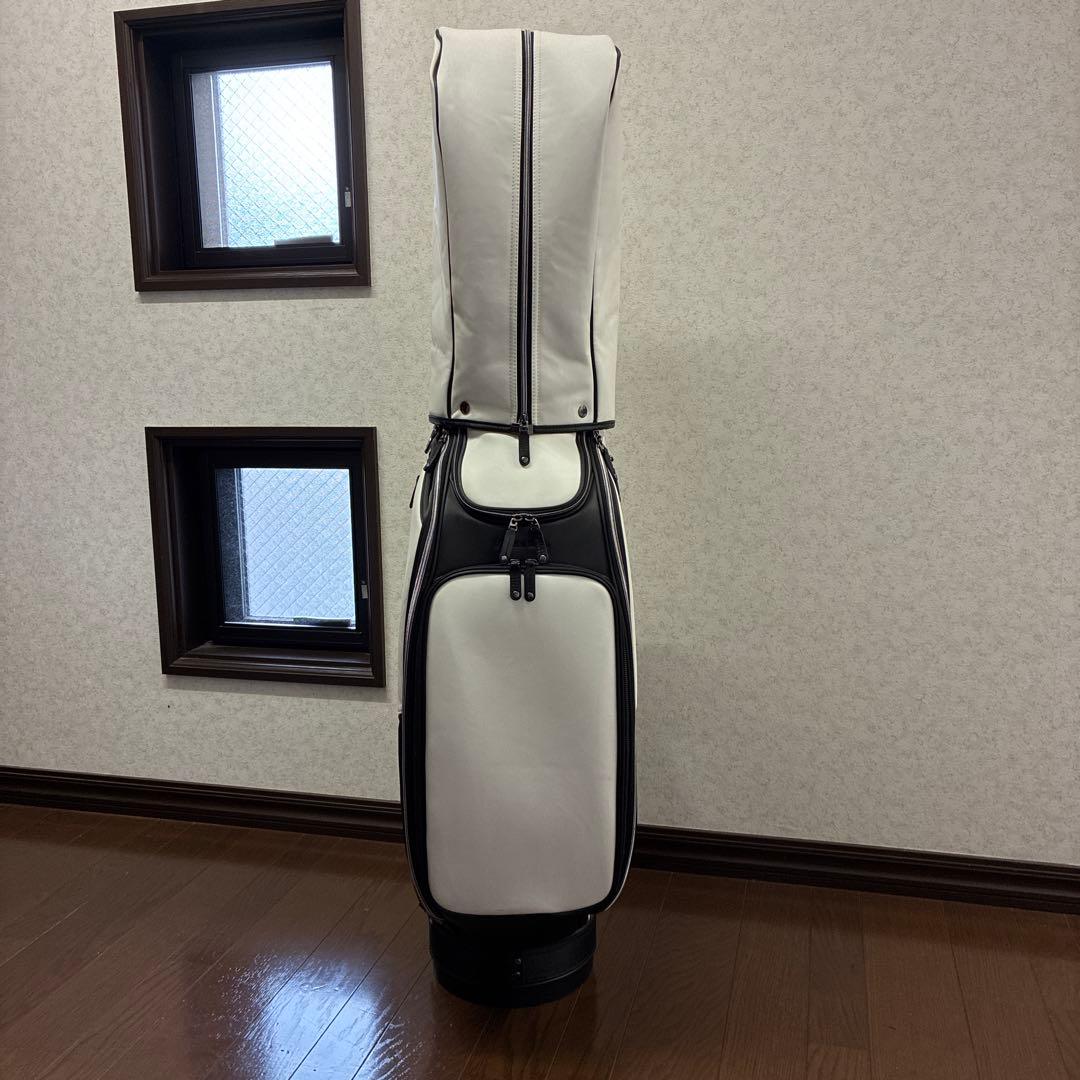 Vessel ベゼル　キャディバッグ ホワイト/ブラック