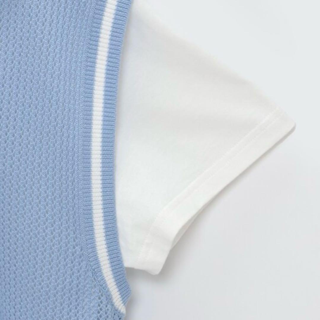 メゾピアノジュニア　メッシュセーラーベスト＆Tシャツセット　140