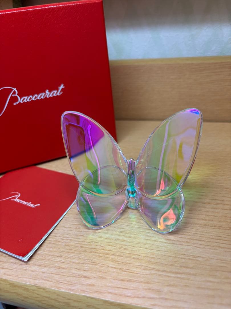 【未使用】バカラ ラッキーバタフライ イリゼクリア 箱・カード付