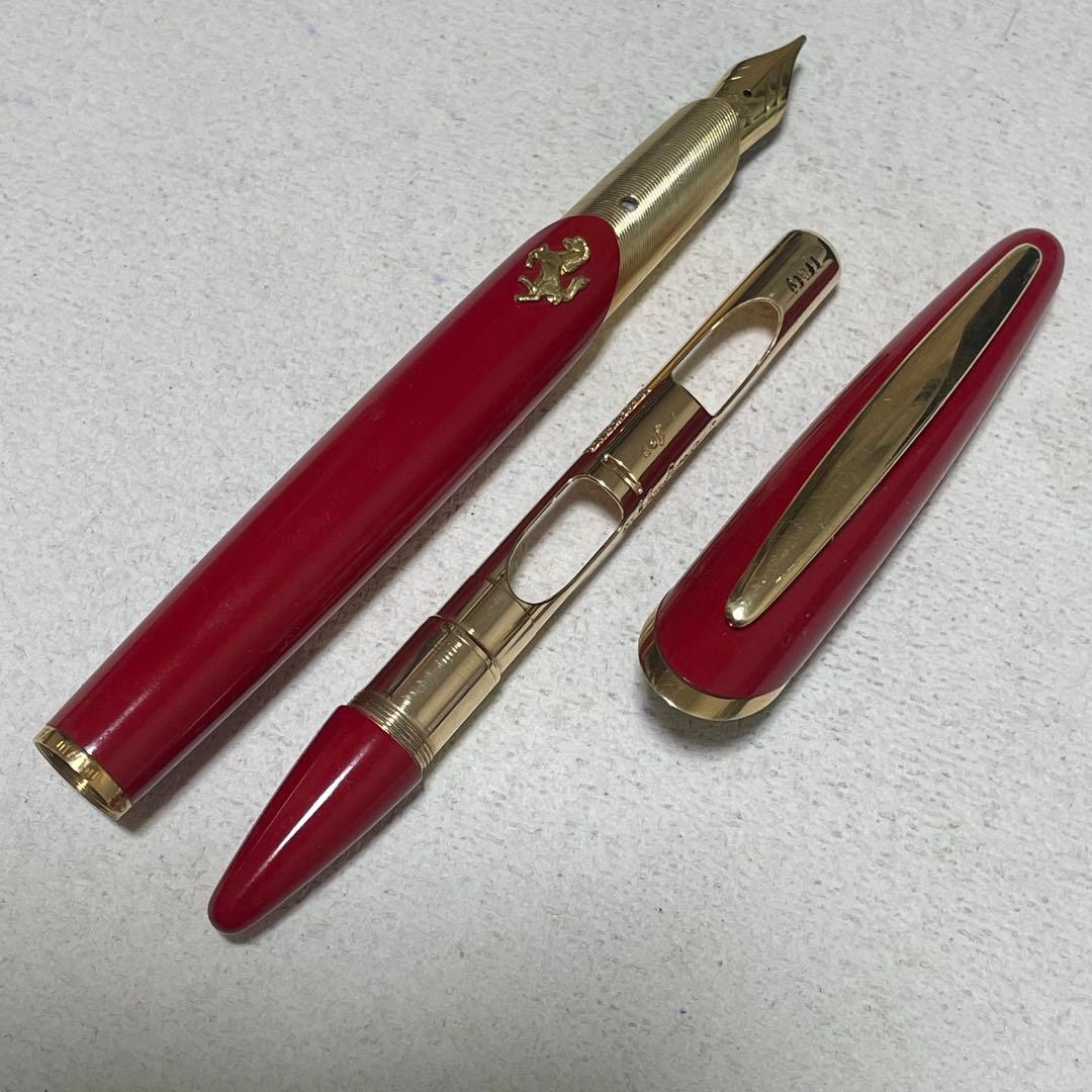 モンテグラッパ 万年筆 フェラーリ K18 750刻印 限定150本