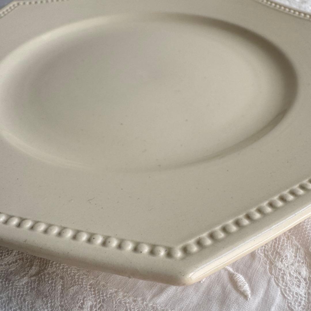 美品　フランスアンティーク　サルグミンヌ　オクトゴナル　デザートプレート