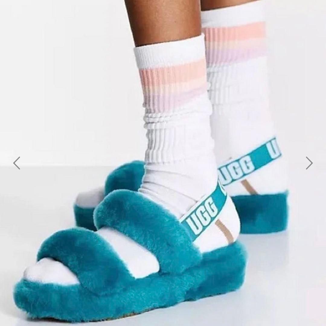 美品✨ UGG アグ サンダル オーイヤー ストラップサンダル シープスキン