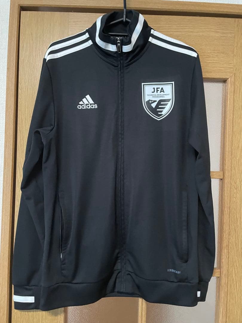 サ*年様 adidas JFA トレーニングジャケット 黒　サイズL