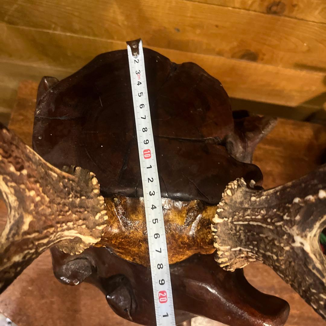 ヴィンテージ迫力満点！鹿ツノ丸太