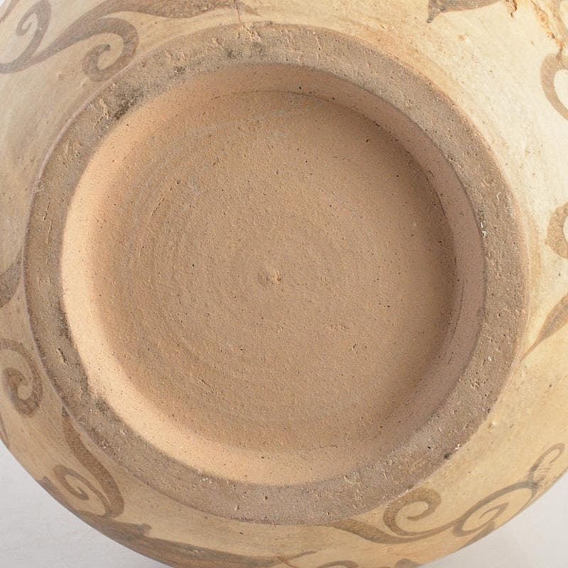 中国　磁州窯白磁　鉄絵花卉文瓶　M　6321C