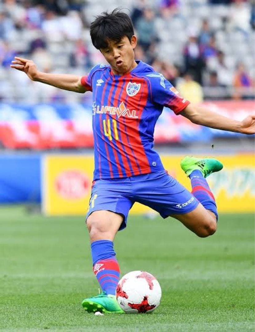 久保建英　直筆サイン　スパイク　日本代表　証明写真付　初期サイン　ルーキー　レア