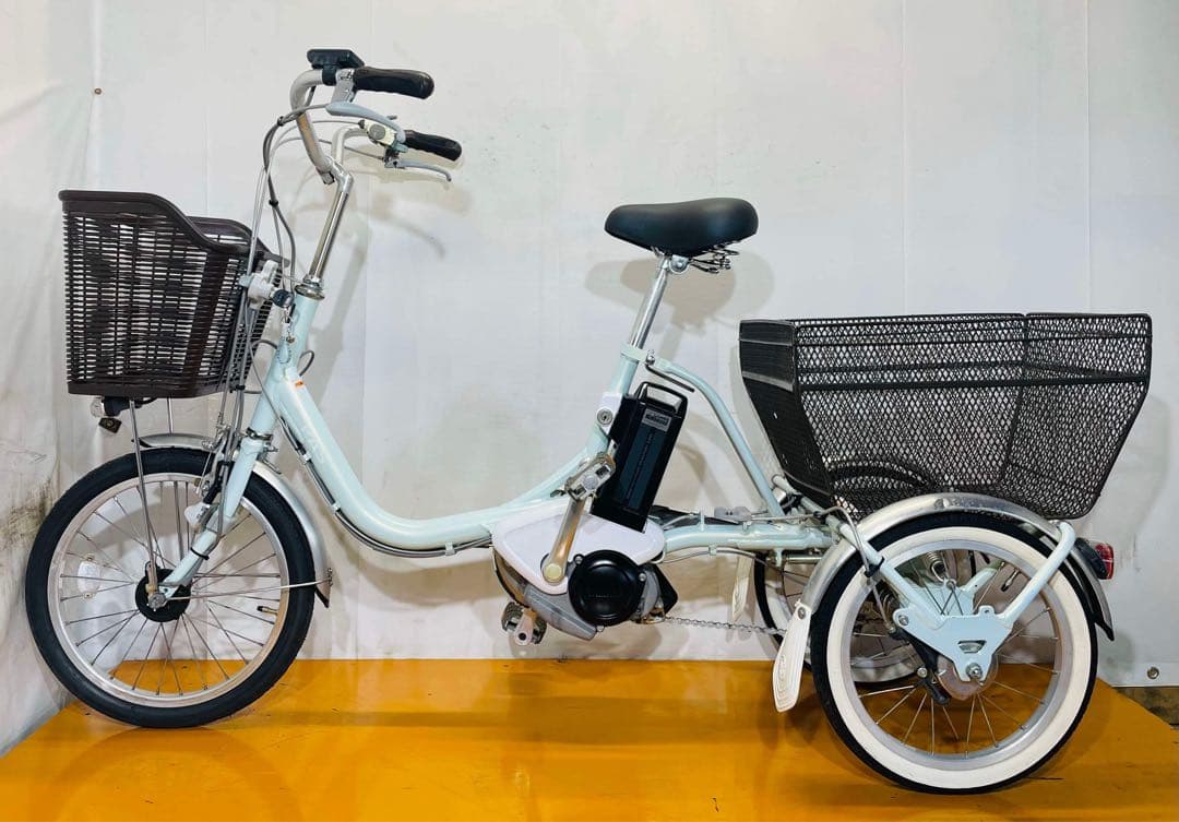 送料無料条件付き YAMAHA 電動アシスト自転車三輪車(18/16型)