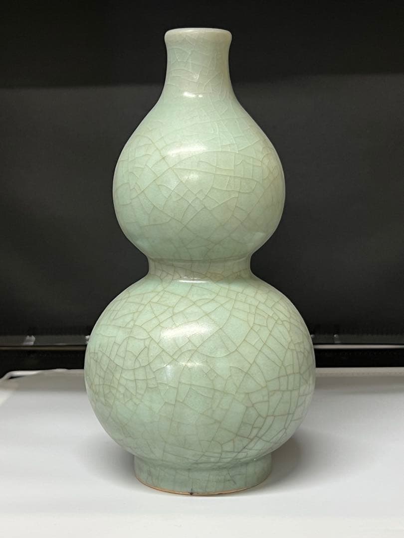 古美術　中国　宋時代 龍泉窯瓢箪花瓶 Y-003