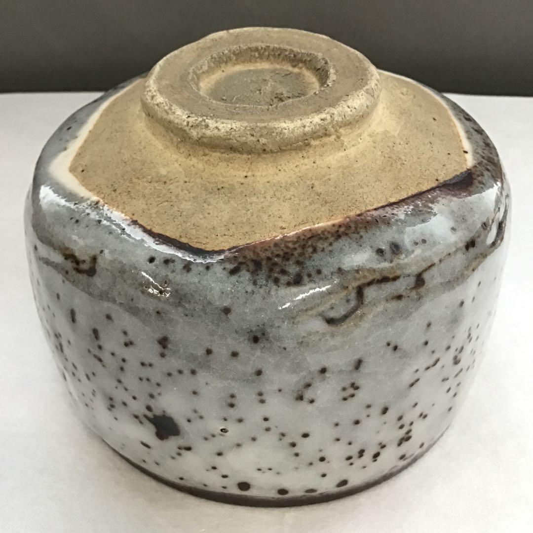 茶道具　鼠志野茶碗　洞窯十五世水野家康作　栞　共箱　N226CW