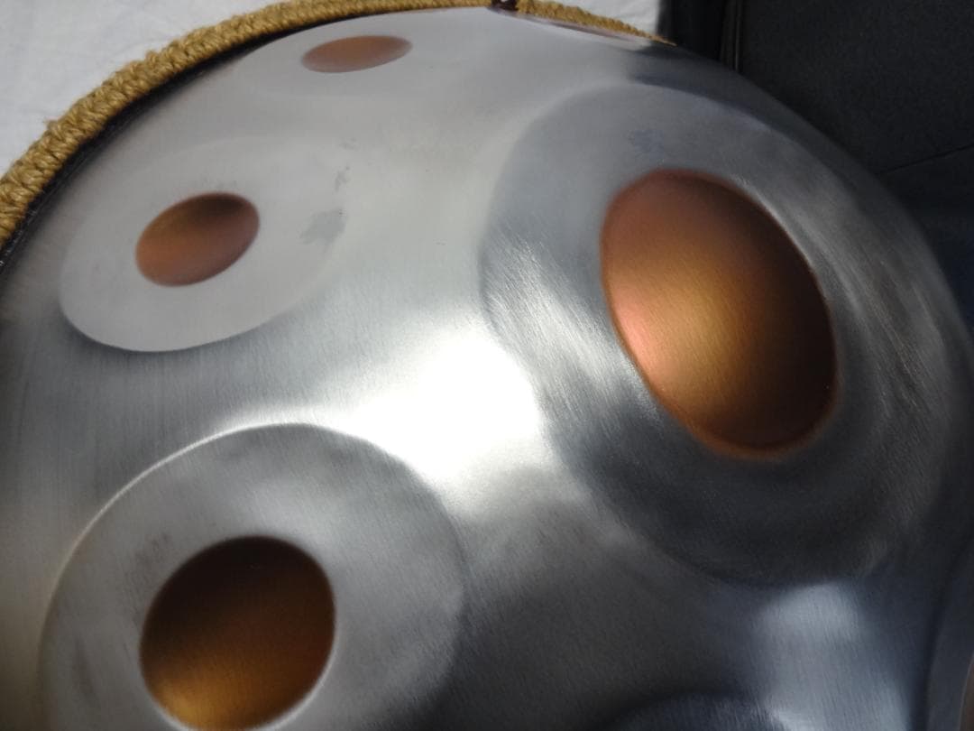 ハンドパン ミニサイズ 中華製 Gマイナー 9音 美品 ステンレスHANDPAN