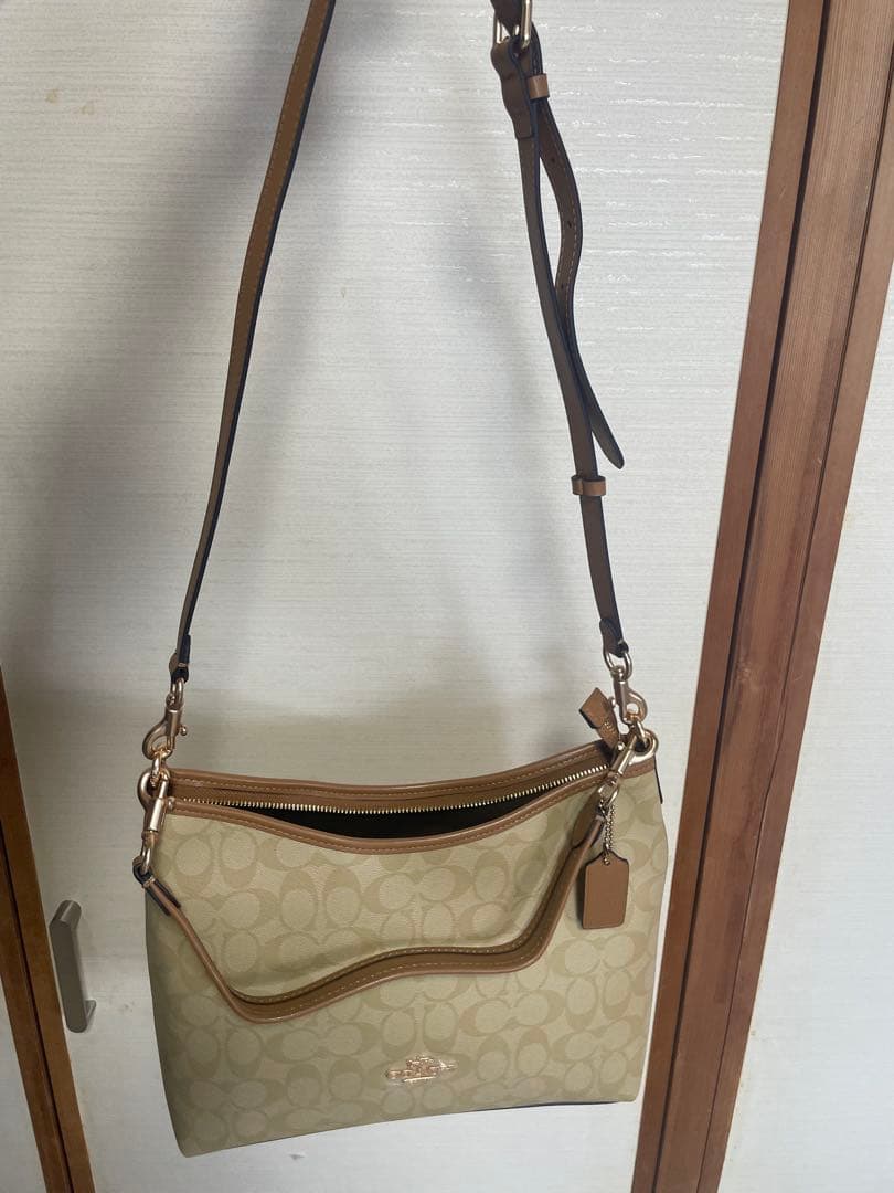 Coach トートバッグ ベージュ キャンバス