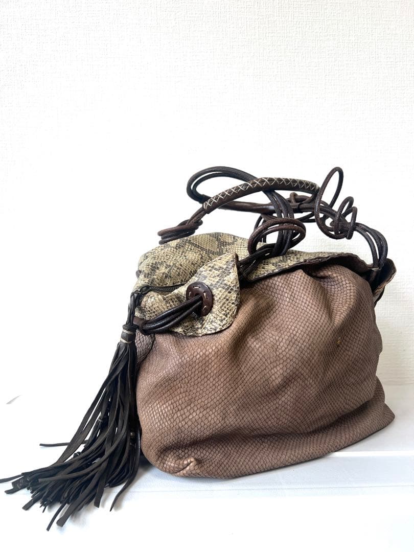 HENRY BEGUELIN パイソン ハンドバッグ トート エンリーベグリン