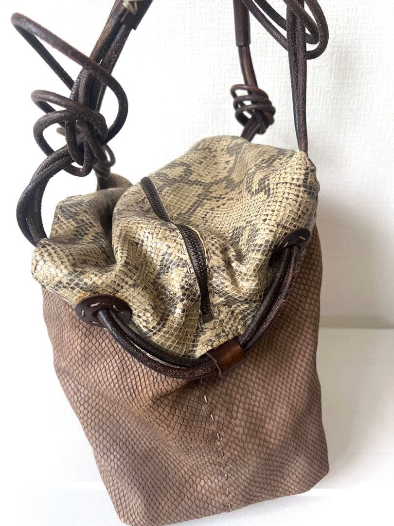 HENRY BEGUELIN パイソン ハンドバッグ トート エンリーベグリン