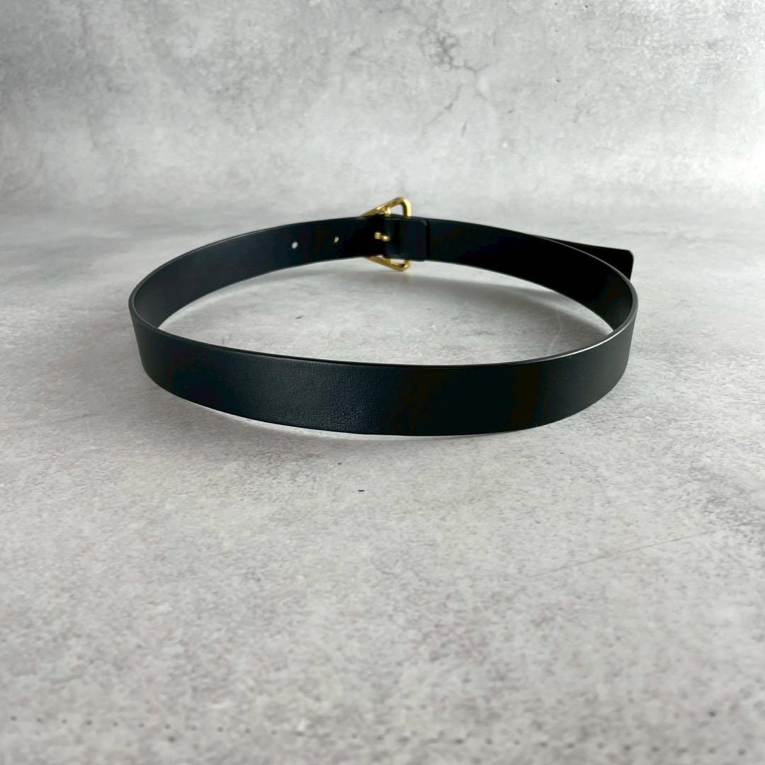 ボッテガヴェネタ トライアングル グラスプ レザー ナローベルト