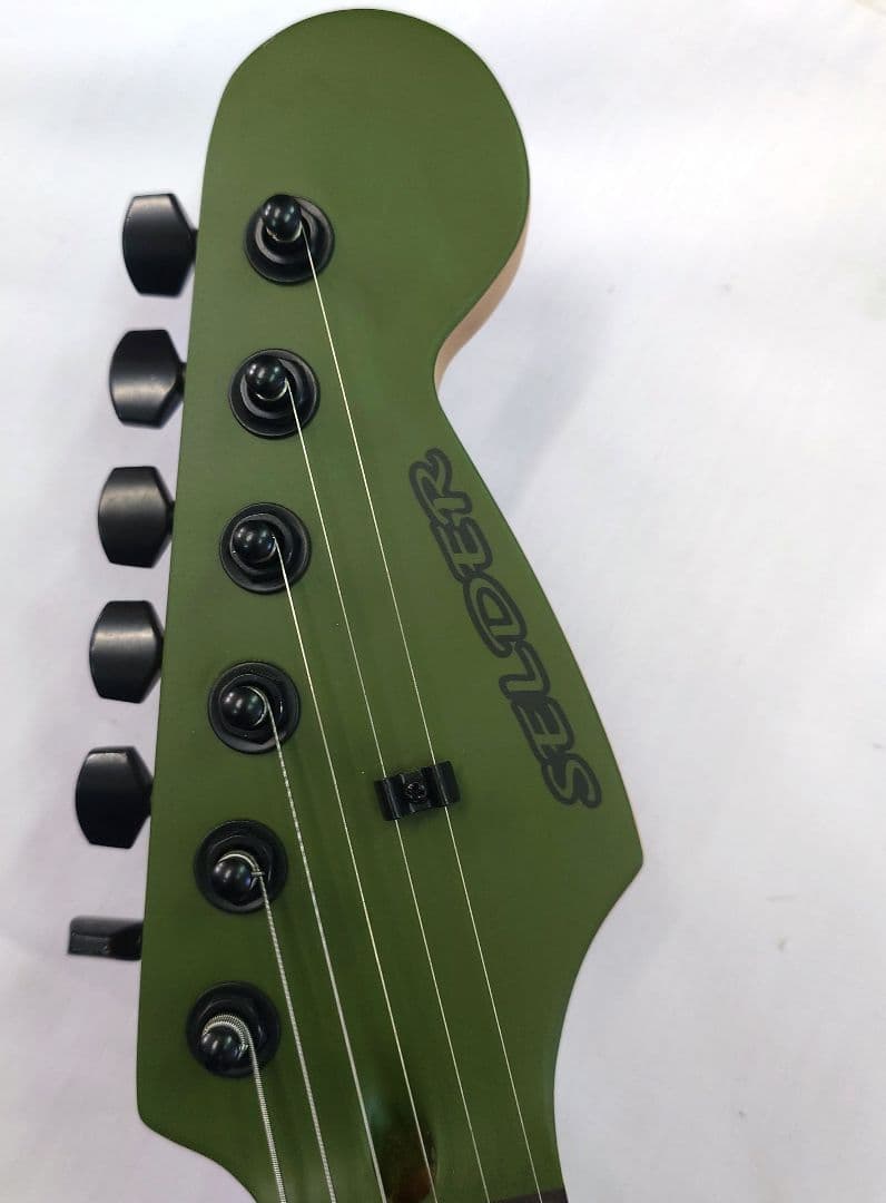 SELDER アーミーグリーン ストラトタイプ エレキギター