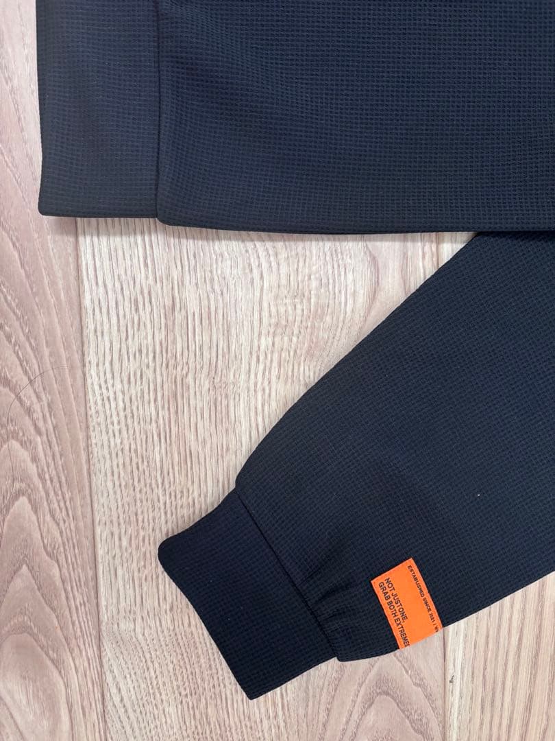 ラフロッグ　サーマルモックネックシャツ　ブラック　S