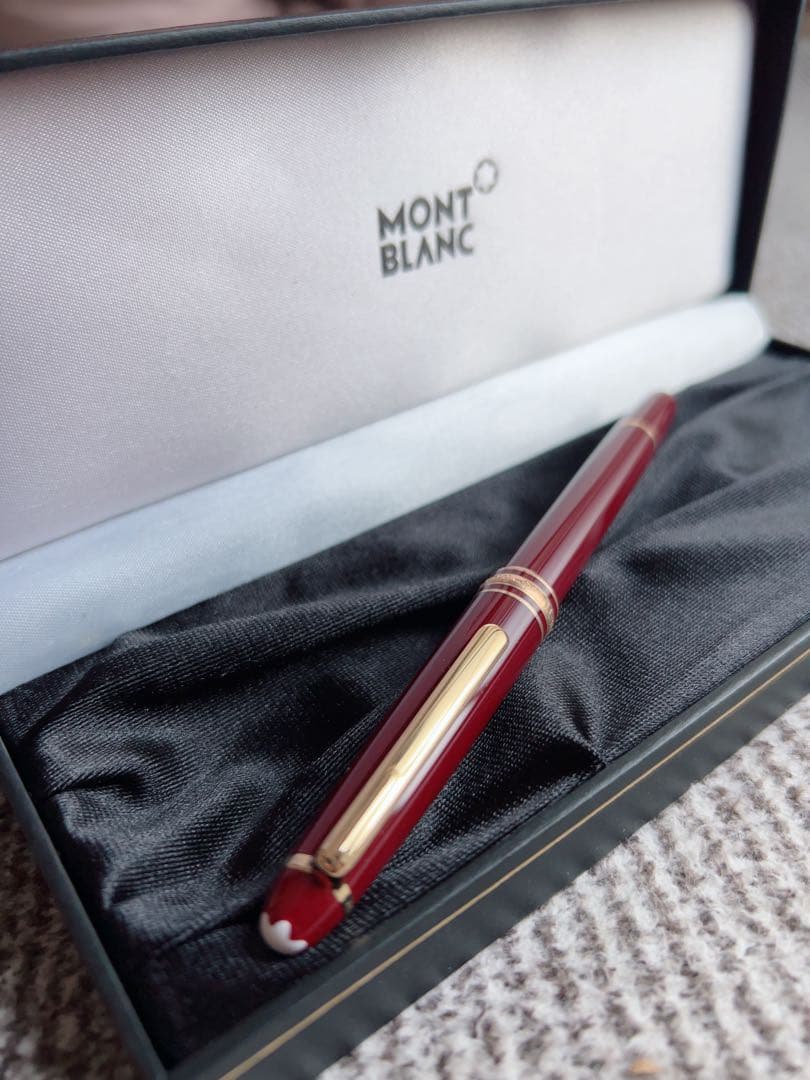MONT BLANC ボールペン モンブラン　ボルドー色とゴールド
