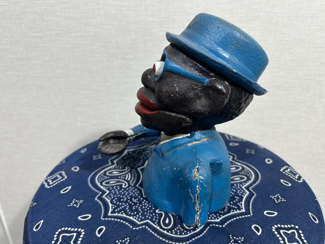 ヴィンテージ 貯金箱 アイアン 1939年製 アンティーク アフリカンアメリカン