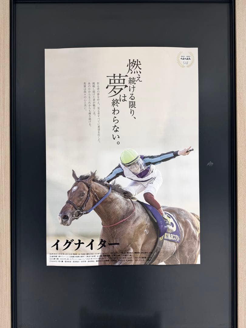 園田競馬 イグナイター 引退式 200枚限定配布 ステッカー
