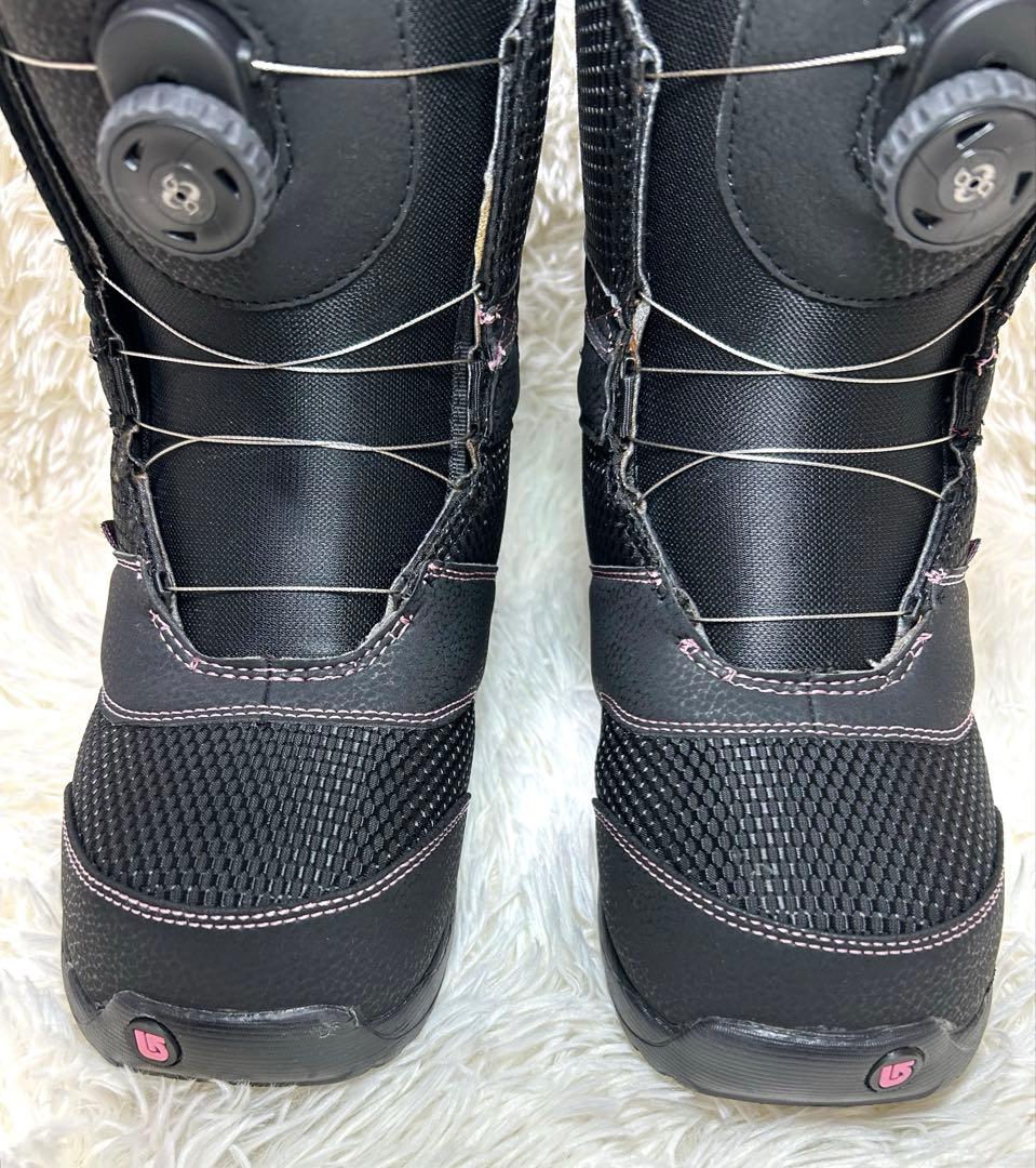 Burton peacスノーボードブーツ 24cm ブラック　ピンク BOA