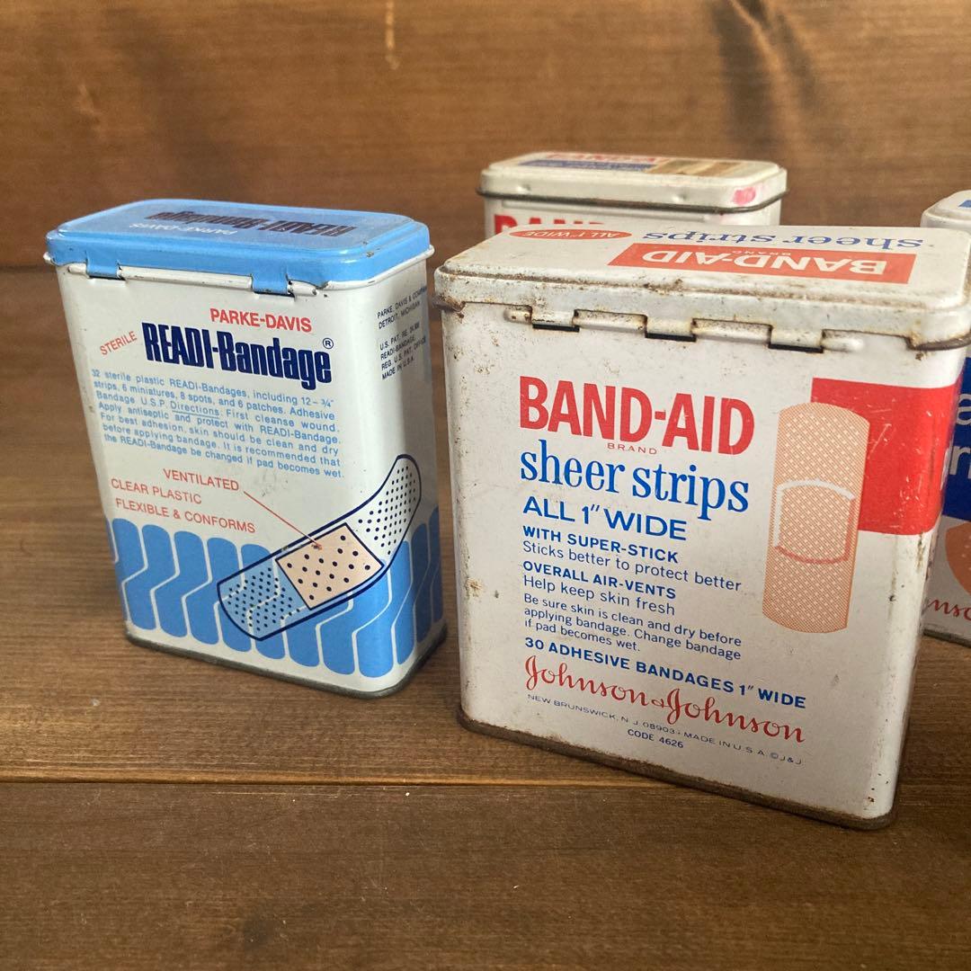 US Vintage ジョンソン&ジョンソン　バンドエイド缶60's 70's