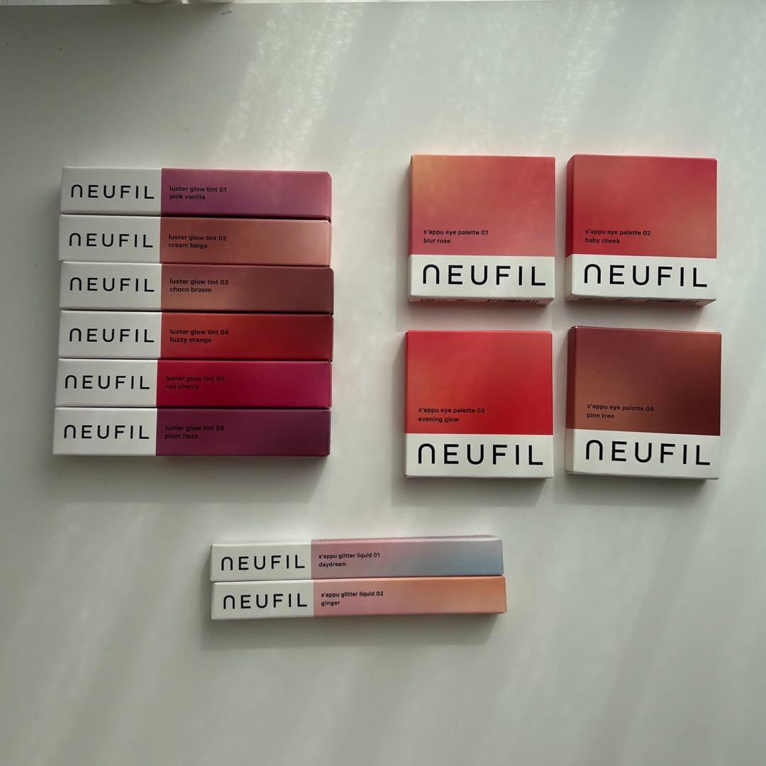 NEUFIL ネフィユ リップグロス アイシャドウパレット グリッター セット