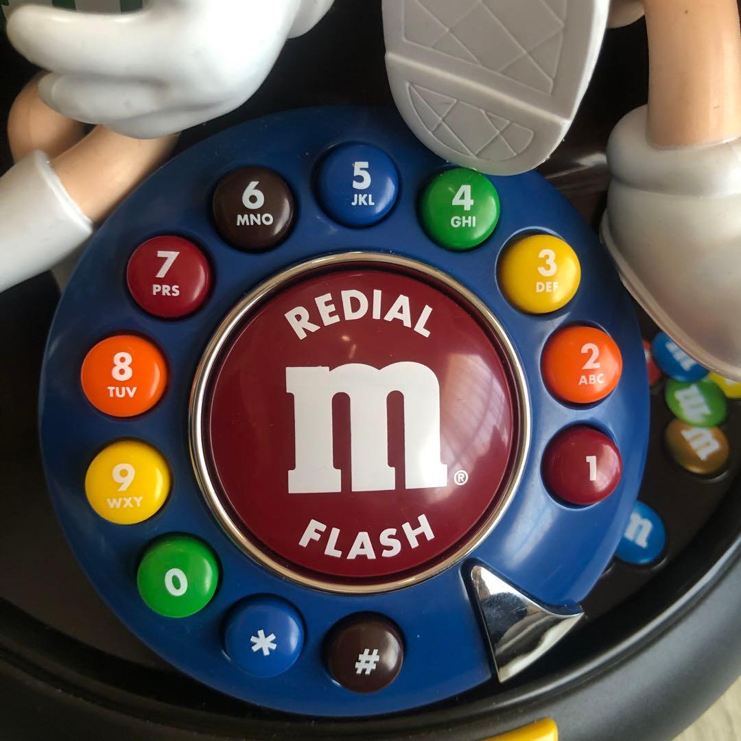 美品希少⭐️日本で繋がるUSA限定ビンテージM&Msフィギュア電話機