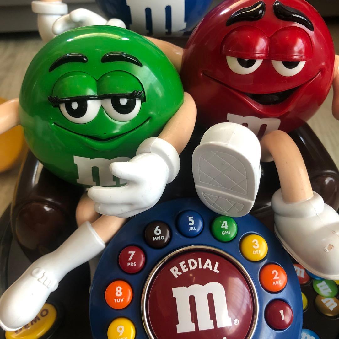 美品希少⭐️日本で繋がるUSA限定ビンテージM&Msフィギュア電話機