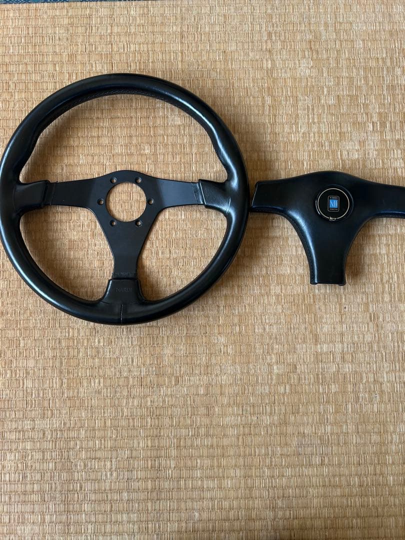 黒 3スポーク ステアリングホイール 本体