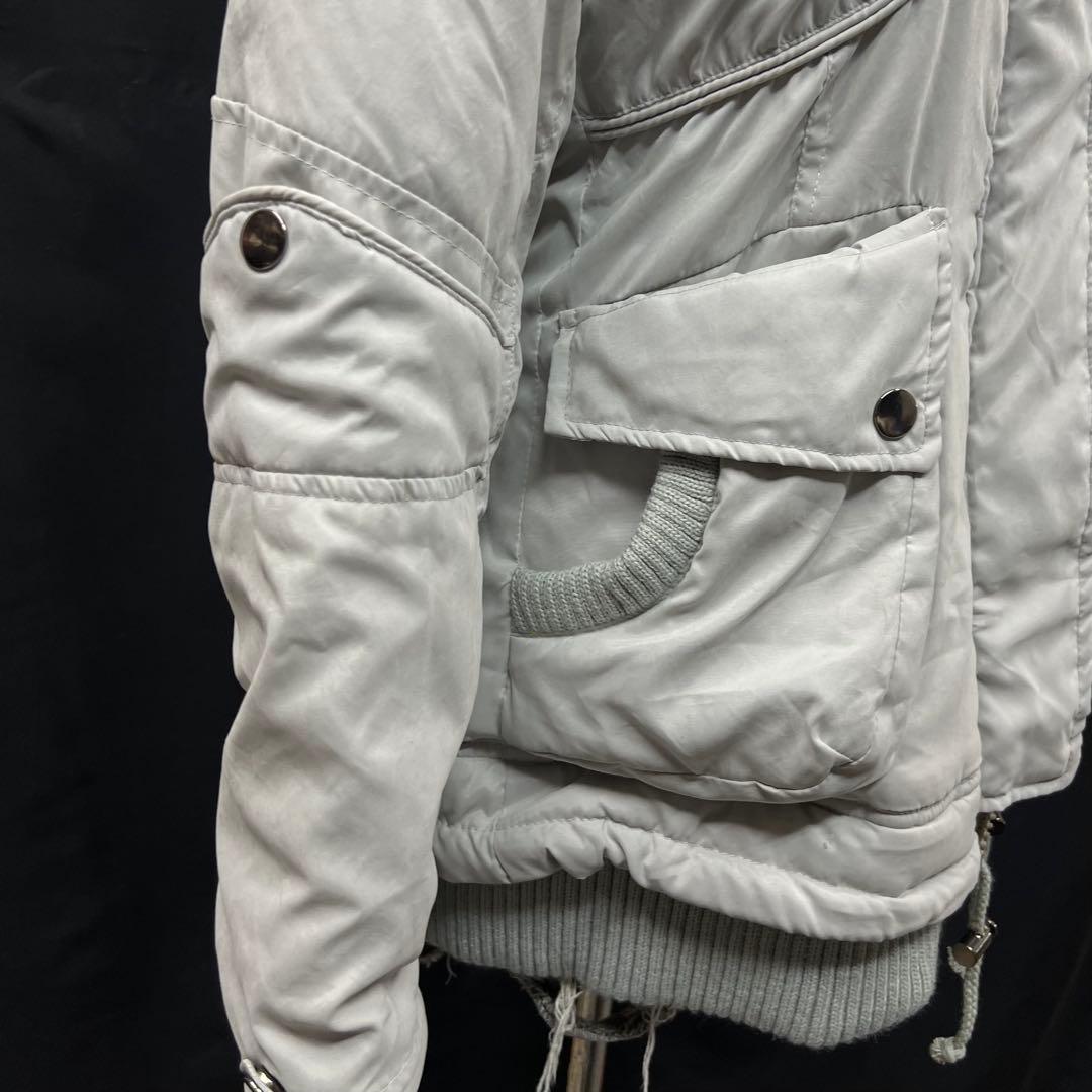 平成ギャル　y2k グランジ　ダークコア　 ファー付き　モッズコート　ギミック